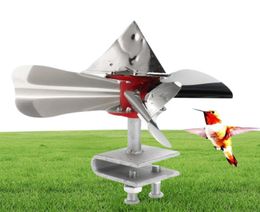 Wind Power Bird Scarer 360 Degree Reflective Birds Repellents Decoy Outdoor stainless steel Orchard Garden Pest Control Y2001068641916