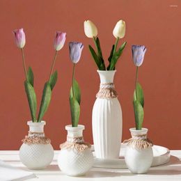 Decorative Flowers Artificial Flower Tulip Realistic DIY Fresh-keeping Arrangement Simulation Pography Prop