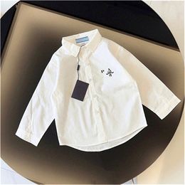 Baby T-shirt Kids Clothing Kids Designer Girls Boys clothing Top Luxury Spring long sleeve letter lapels 90-150CM A2