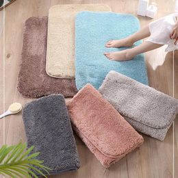 Bath Mats 10 Colours Thickened Long Fluffy Bathroom Rugs Non-slip Absorbent Entrance For Bedroom Warm And Moisture-proof