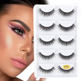 False Eyelashes YSDO 3/5 Pairs 3D Mink Lashes Fluffy Natural Long Faux Soft Full Thick Wispy Dramatic Eyelash Makeup