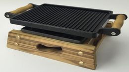 mini cast iron barbecue stove bbq grill for home picnic restaurant el teppanyaki 024275103989808009