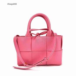 Classic Design Bags Commuter Venata Spring/summer Knitted Arco Bottegs Texture with Leather Girl Bag Luxury Tote Advanced Women 2024 Mini YCGW