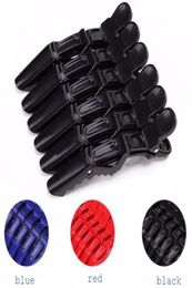 6pcs Professional Matte Sectioning Clips Clamps Hairdressing Salon Hair Grip Crocodile Hairdressing Hair Style Barbers Clips6281659