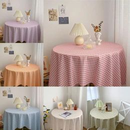 Table Cloth Checkerboard Tablecloth Versatile Dustproof Stain Resistant Cover For Home Coffee Shops Restaurants