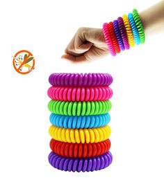 Mosquito Repellent Bracelet Multicolor Pest Control Bracelets Insect Protection Camping Waterproof Spiral Wrist Band Outdoor Indoo9303609