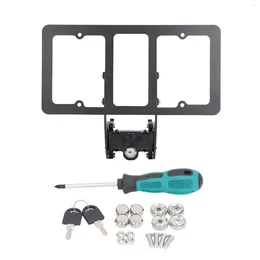 Storage Bags No Drill License Plate Holder Front Bracket Mounting Kit Light Weight Rustproof Aluminum Alloy Non Loose For Car