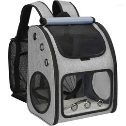 Cat Carriers Expandable Pet Carrier Backpack For Cats Dogs And Small Animals Portable Travel Ideal Traveling/Hiking/Camping