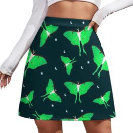 Skirts Moth Mini Skirt Korean Luxury Clothing Women Summer 2024