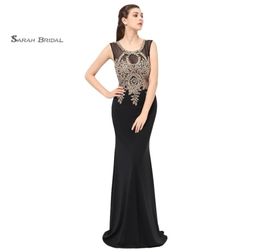Mermaid Lace Beads Sexy Black Prom Party Dresses 2019 Sexy Elegant Vestidos De Festa Evening Occasion Sleeveless Gown LX3609942264