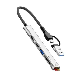 Splitter USB 3.0 Type C Hub To Aux SD TF For Laptop And Phone