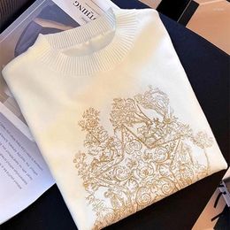 Women's T Shirts European RETRO Embroidery Knitwear Crop Tops Gentle Lady Summer White Vest Women Sleeveless Elegant T-shirt Korean Flower