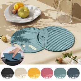 Table Mats 2pcs Placemat High Temperature Mat Heat Insulation Silicone Pot Tea Cup