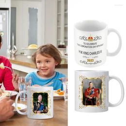 Mugs King Charles Mug Memorable Coffee 350ml Ceramic Souvenir Gift For Tea Beer Cocoa Dad Cup