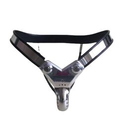 The Protector Chastity Devices Male Stainless Steel Chastity Belt Device Split Back T-Model R45527