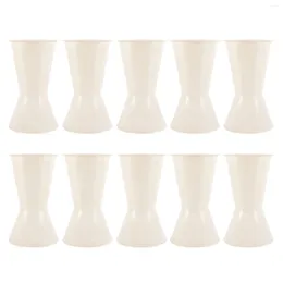 Decorative Flowers 10 Pcs Bucket Bouquet Bottom Flower Arrangement Stand Holder Base Plastic Bride Bouquets Book Vase Floral Bracket