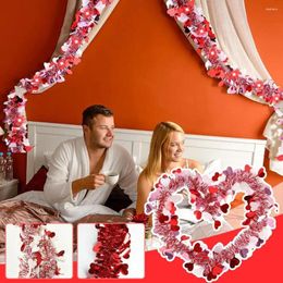 Party Decoration Valentines Heart Tinsel Garland Decorations For Day Shiny Hanging Pull Strips Home Parties Indoor