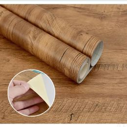 Wallpapers Wood Grain Peel And Stick Wallpaper Self Adhesive Rustic Removable Contact Paper For Walls In Rolls Mould-Proof