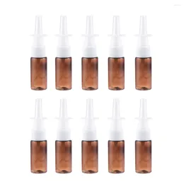 Storage Bottles 15ml 30ml Plastic Nasal Sprayer Refillable Fine Mist Spray With Nose Press Head Perfume