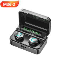 DHL free shipping M10 M20 M36-2 F9 AS07 Earbuds TWS Earphone Intelligente Touch Control Wireless Bluetooth-compatible Headphones Waterproof LED Display With Mic