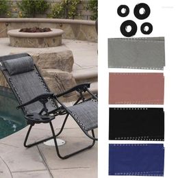 Chair Covers Lounge Cloth Foldable Replacement Fabric High Quality Sheet With 4 Ropes Multi Uses Beach Sling Recliner