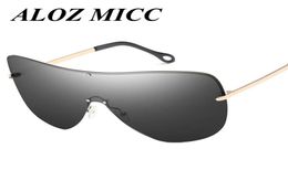 ALOZ MICC Designer Sunglasses For Men Metal Frame Oversized Big Polarised Sunglasses Women Super Goggles Integrated Lens UV400 A343126078