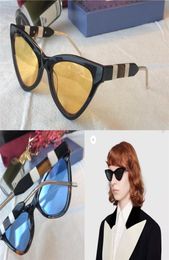 New women design sunglasses 0597 cat eye small frame retro modern style UV400 lens outdoor protective lens with case2341534