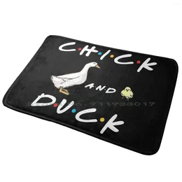 Carpets The Chick And Duck Entrance Door Mat Bath Rug Lisa Usa Patriotic Red White Blue Musician Guitarist Metal Concert