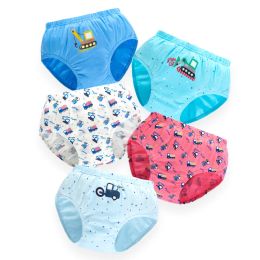 Underwear 5 Pcs/Lot Kids Boys Cotton Soft Cartoon Car Panties Boxer Briefs Washable Underwear Briefs Panties Toddler Boys Underwear