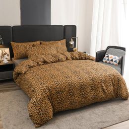 Bedding Sets Leopard Reversible Print Comforter Cover Cheetah Set Duvet Luxury Quilt For Women Men Boy Room Decorative