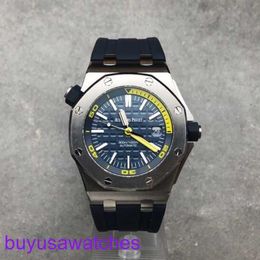 AP Wristwatch Montre Royal Oak Offshore Series Blue Plate Rubber Band Automatic Mechanical Mens Precision Steel Material Diameter 42mm Luxury Watch