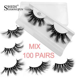 wholesale bulk 25mm mink lashes 20/30/40/50/100 pairs soft long false eyelashes natural y fake eyelash extension eye makeup9132808