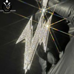 hip hop 18k gold 925 sterling silver pendants fashion Jewellery charm custom Moissanite Pendant