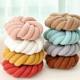 Pillow Three-strand Rope Flower Round Memory Foam Hand Woven Sofa Back Seat For Tailbone Pain Relief