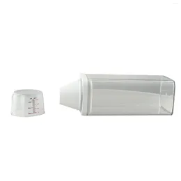 Liquid Soap Dispenser Leak-proof 700ml/1100ml/1500ml/1900ml Washing Laundry Storage Box Lid Up Powder Container White