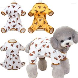 Dog Apparel Animal Pattern Clothes Winter Pet Onesies Jumpsuit Pajamas For Small Dogs Chiwawa Puppy Shirt Pyjamas Overalls Tracksuit