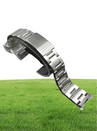 Watch Bands 19mm 20mm Silver Brushend Stainless Steel Brushed Oyster Band Bracelet For Mens8508067