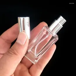 Storage Bottles 15ml Glass Perfume Spray Bottle Portable Clear Empty Travel Cosmetic Sprayer SN1537