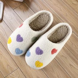 Walking Shoes Love Heart Slippers Couples Cozy Indoor Outdoor Soft Bedroom Non-Slip For Women And Men