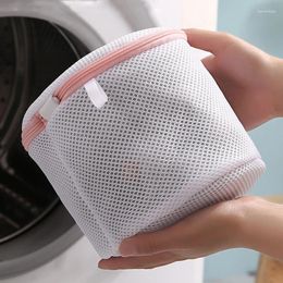 Laundry Bags Solid Color Women Bra Storage Underwear Bag Home Supplies Large Size Socks Washing Pouch 2 Pieces/Lot