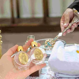 Vases 2 Pcs Holy Water Bottle Party Favours Tiny Bottles Baptism Decorations Wedding Glass