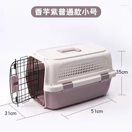 Cat Carriers Pet Dog Backpack Travel Carry Bag Luxury Plastic For Transporter Dla Kota Supplies