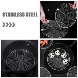 Double Boilers Steam Rack Steaming Plate Cooker Canning Pot Trays Heat-resistant Cooling Kitchen Accessory Food Steamer Stainless Steel