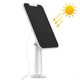 Solar Panels Waterproof Continuously Charging For Eufy Ring Reolink Blink Arlo Etc Security Camera 221104 Drop Delivery Dhgkm