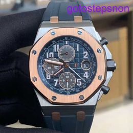 Highend AP Wrist Watch Royal Oak Offshore Series 26471SR Room Golden Blue Plate Limited Edition Mens Timed Fashion Leisure Business Sports Watch