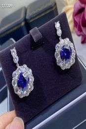 Fashion Sunflower Earrings Women Brilliant Blue Diamond Cubic Zirconia Luxury Female Part Jewelry Earring Top Quality No Fade3653392