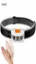 IR Sensor Headlight Mini Induction LED Headlamp XBD LED Head Light Lamp Lantern Waterproof Outdoor w1os3143919