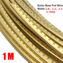Guitar 1 Meter Radian guitar fret wire Curved Brass Bass Acoustic Electric Guitar Fingerboard Fret Wire 2.0mm 2.2mm 2.7mm 2.4mm 2.9mm