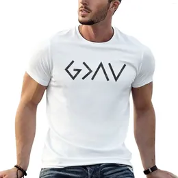 Men's Tank Tops Christian Quote - God Is Greater Than The Highs And Lows Black Marble T-Shirt Boys Animal Print Blanks Mens T Shirt