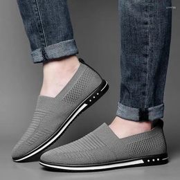 Dress Shoes Free Freight Summer Spring Fall Comfortable Breathable Mesh Men's Casual Flat